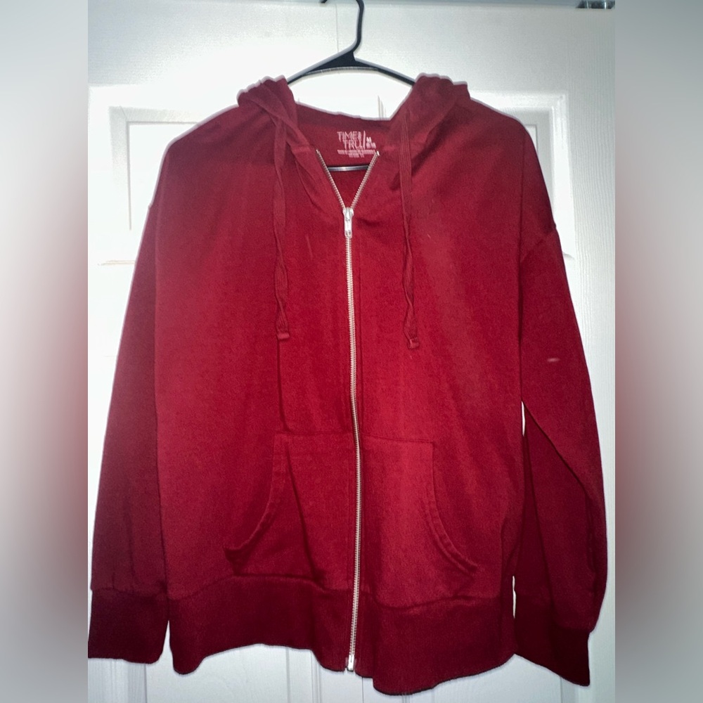 Red Zip-Up Hoodie